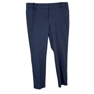 LOFT Grey Julie Career Trouser Pants Size 14 Minimalist Classic Office Straight